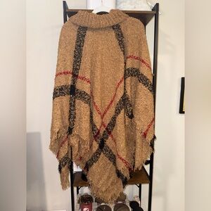 FLAWLESS Poncho Turtleneck Sweater